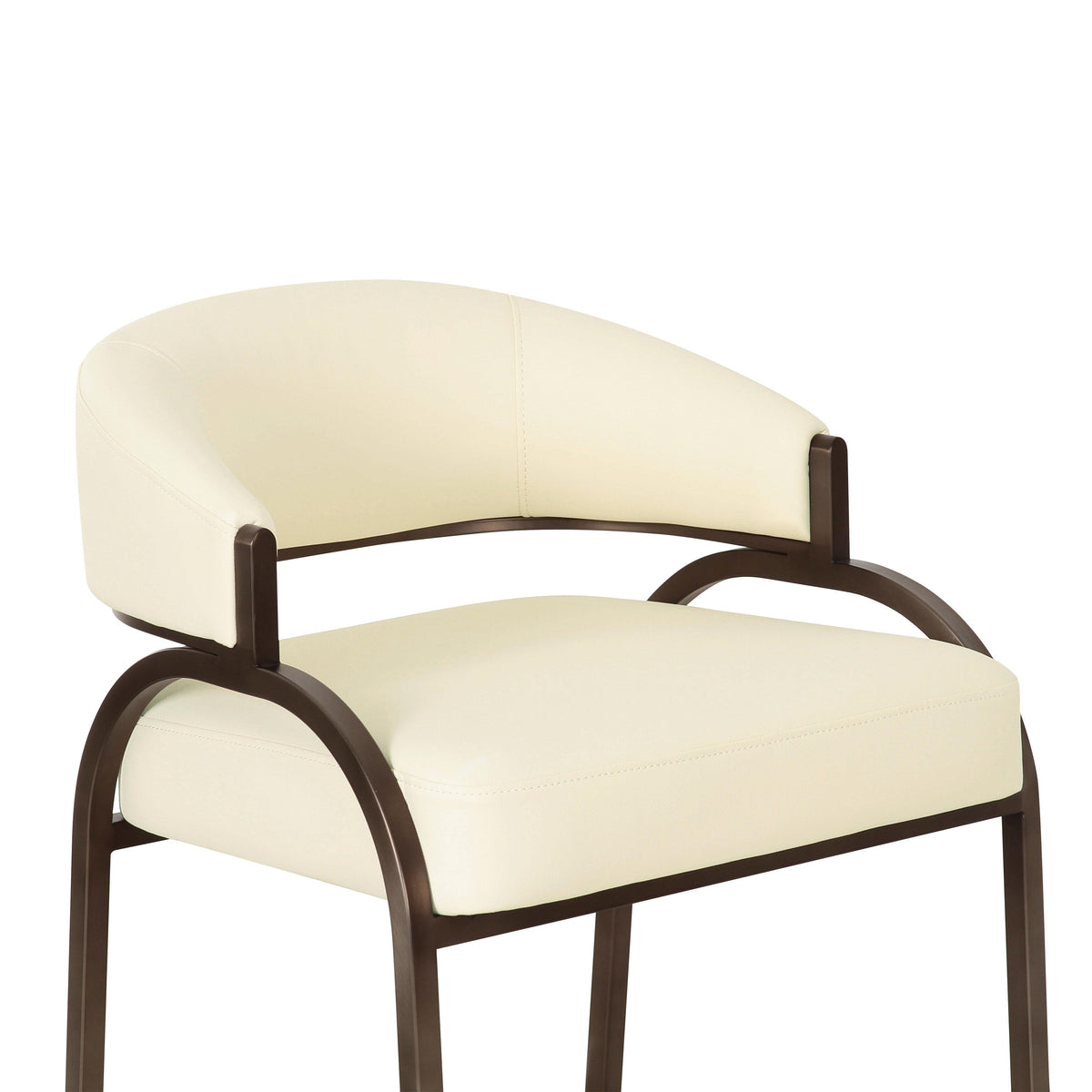 Tatum Cream Performance Vegan Leather Counter Stool by TOV Furniture – photo 5 of 7