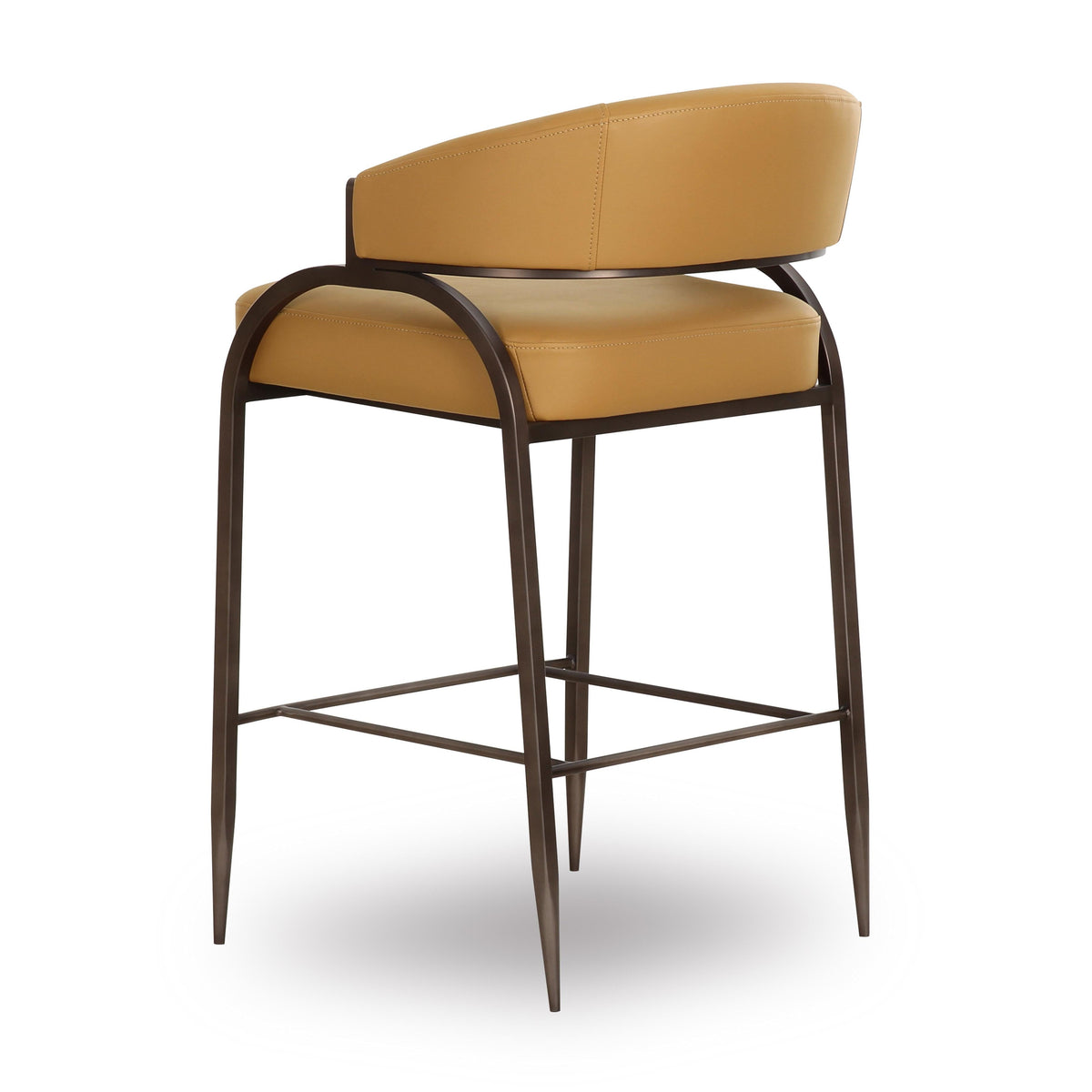 Tatum Tan Performance Vegan Leather Counter Stool by TOV Furniture – photo 4 of 7