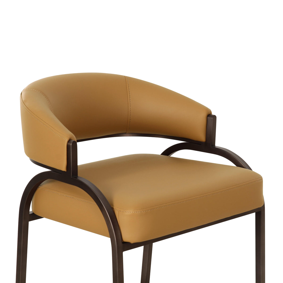 Tatum Tan Performance Vegan Leather Counter Stool by TOV Furniture – photo 5 of 7