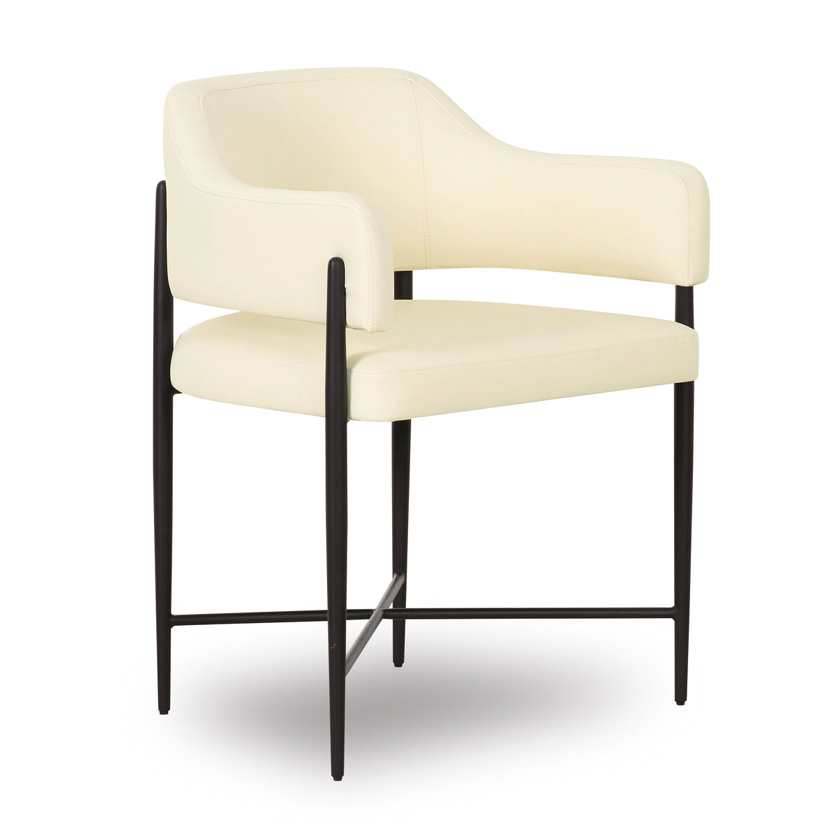 Sezanne Cream Contract-Grade Vegan Leather Dining Chair by TOV Furniture – photo 1 of 6