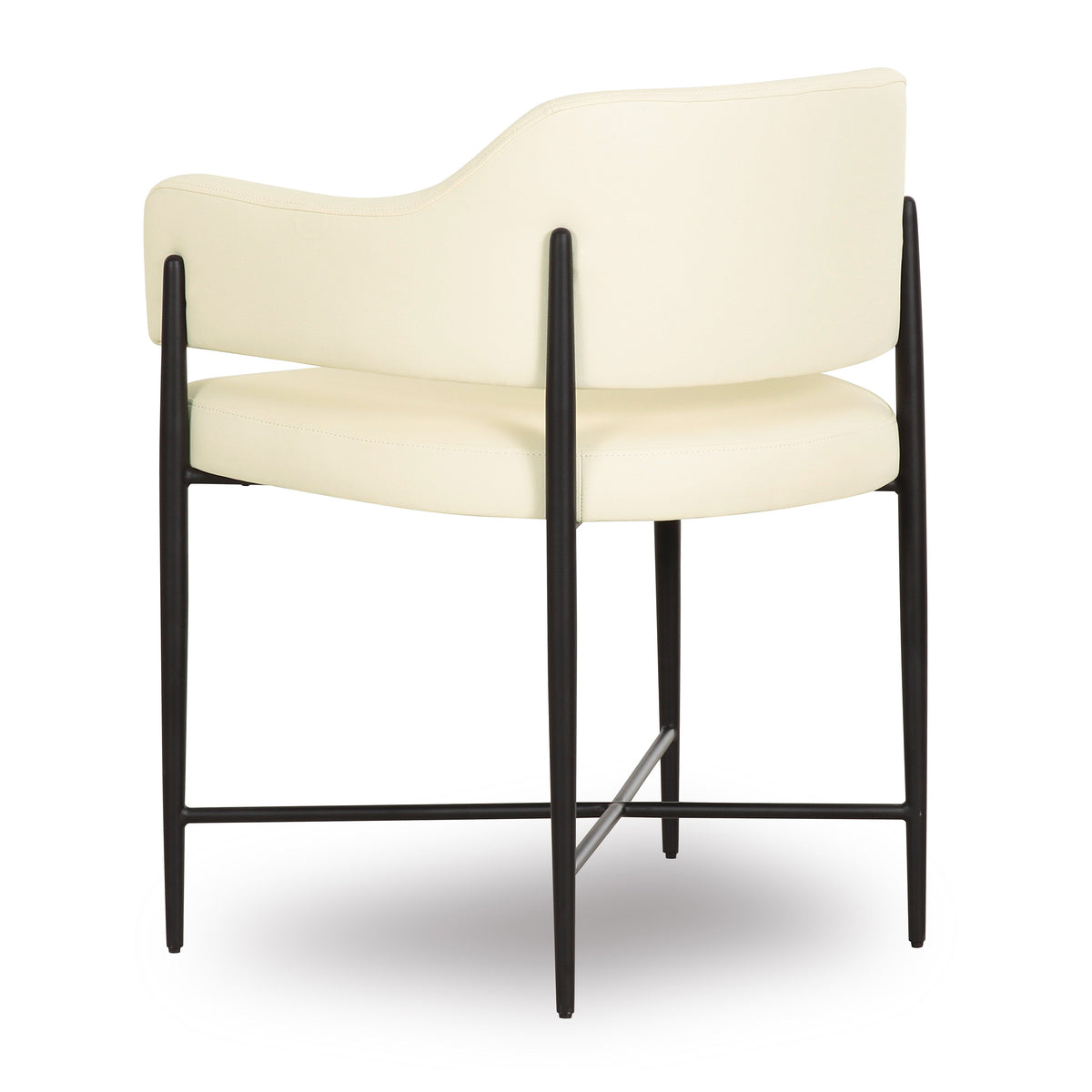 Sezanne Cream Contract-Grade Vegan Leather Dining Chair by TOV Furniture – photo 4 of 6
