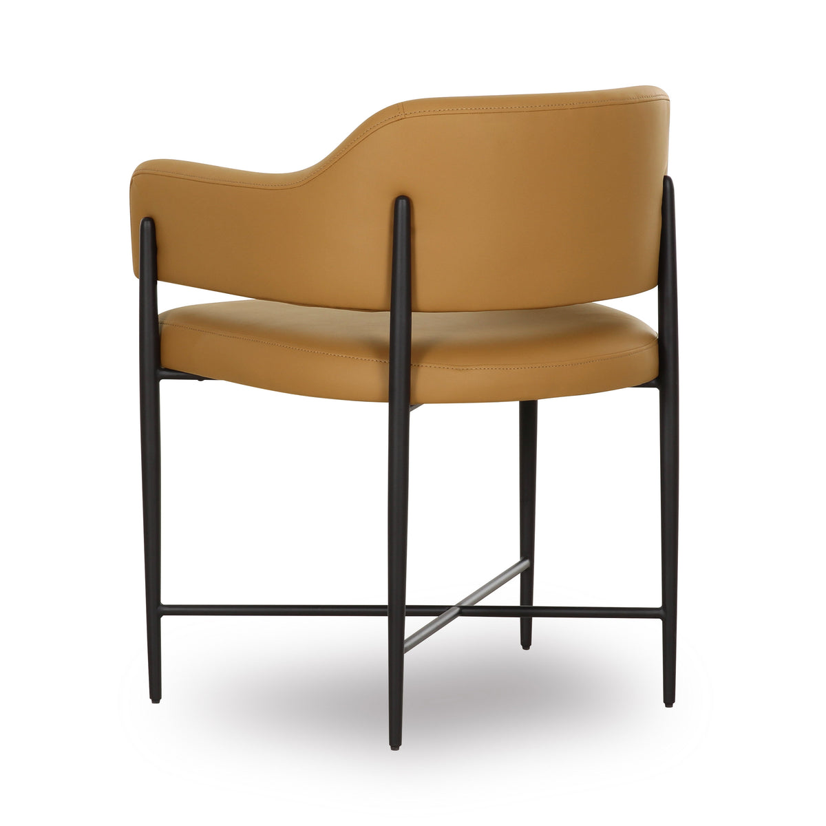Sezanne Tan Contract-Grade Vegan Leather Dining Chair by TOV Furniture – photo 4 of 6