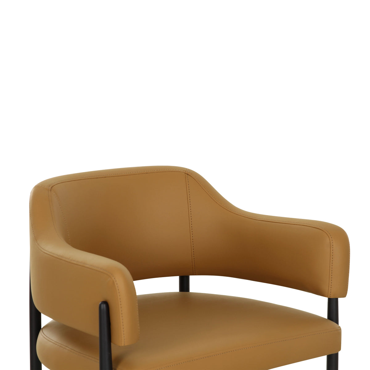 Sezanne Tan Contract-Grade Vegan Leather Dining Chair by TOV Furniture – photo 5 of 6
