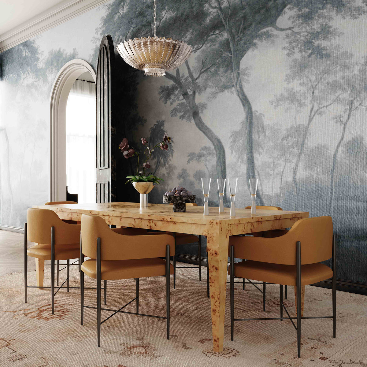 Sezanne Tan Contract-Grade Vegan Leather Dining Chair by TOV Furniture – photo 2 of 6