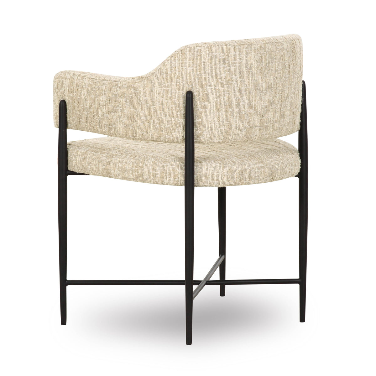 Sezanne Taupe Textured Performance Boucle Dining Chair by TOV Furniture – photo 4 of 7