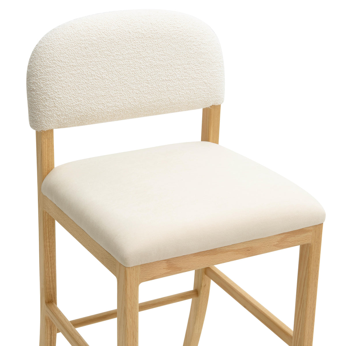 Calla Cream Performance Velvet Counter Stool by TOV Furniture – photo 5 of 7