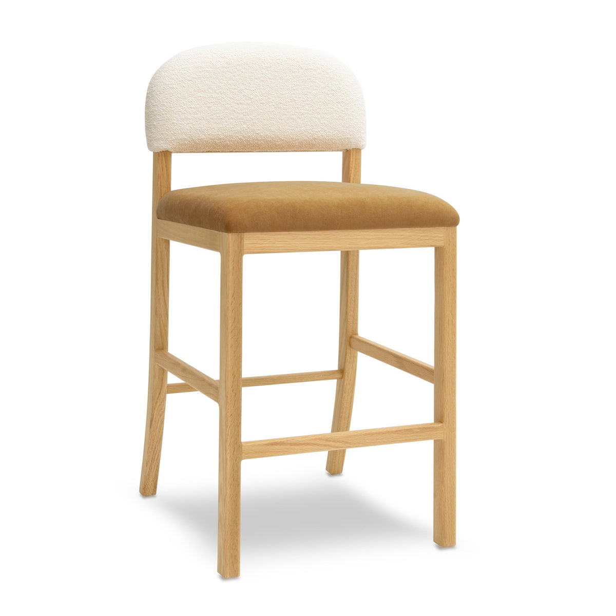 Calla Cognac Performance Velvet Counter Stool by TOV Furniture – photo 1 of 7