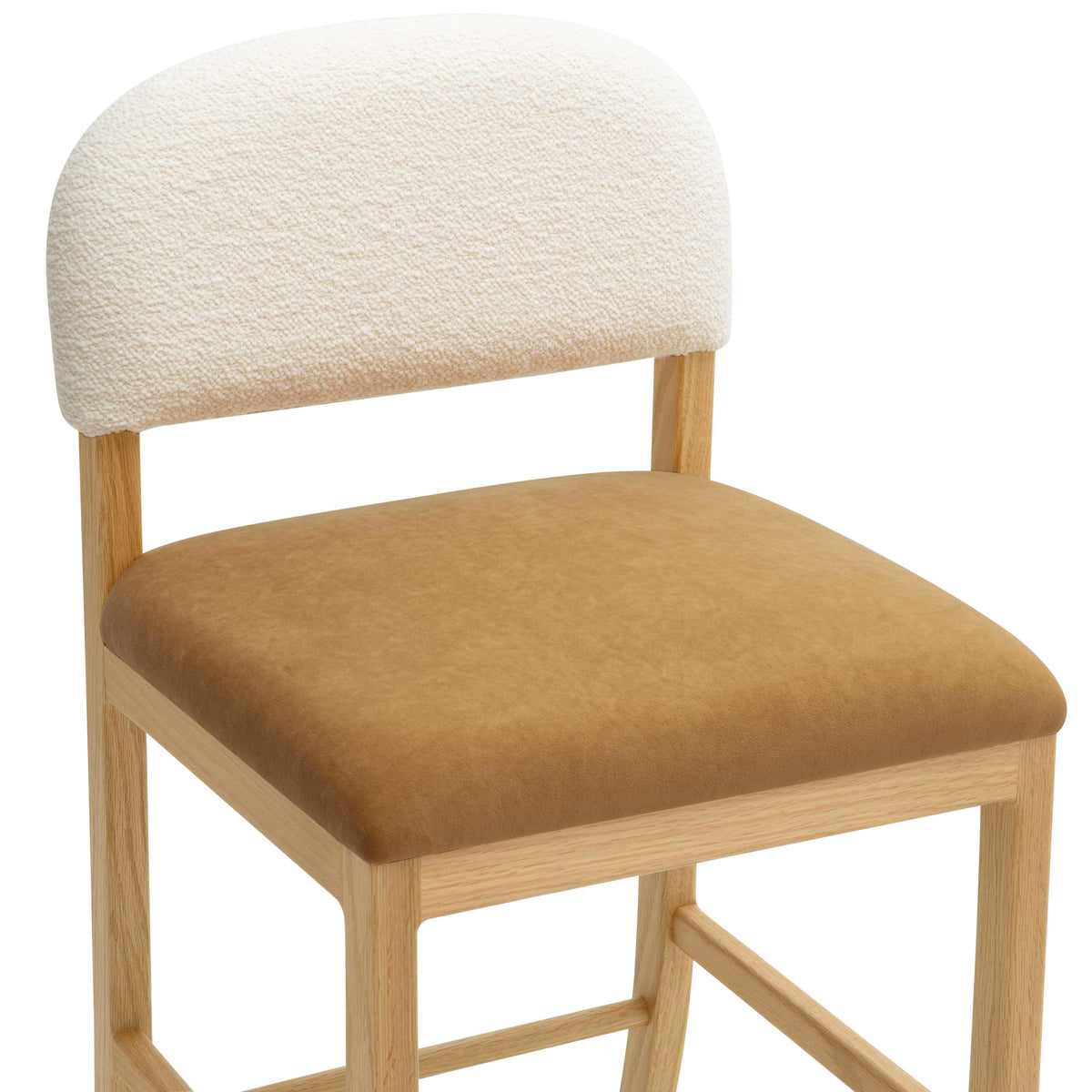 Calla Cognac Performance Velvet Counter Stool by TOV Furniture – photo 5 of 7