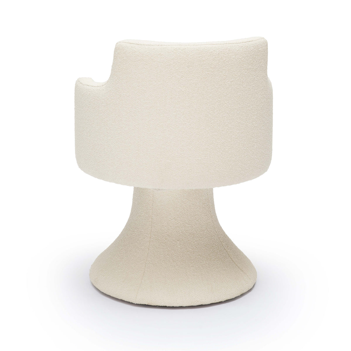 Jeffree Cream Performance Boucle Swivel Dining Chair by TOV Furniture – photo 4 of 7