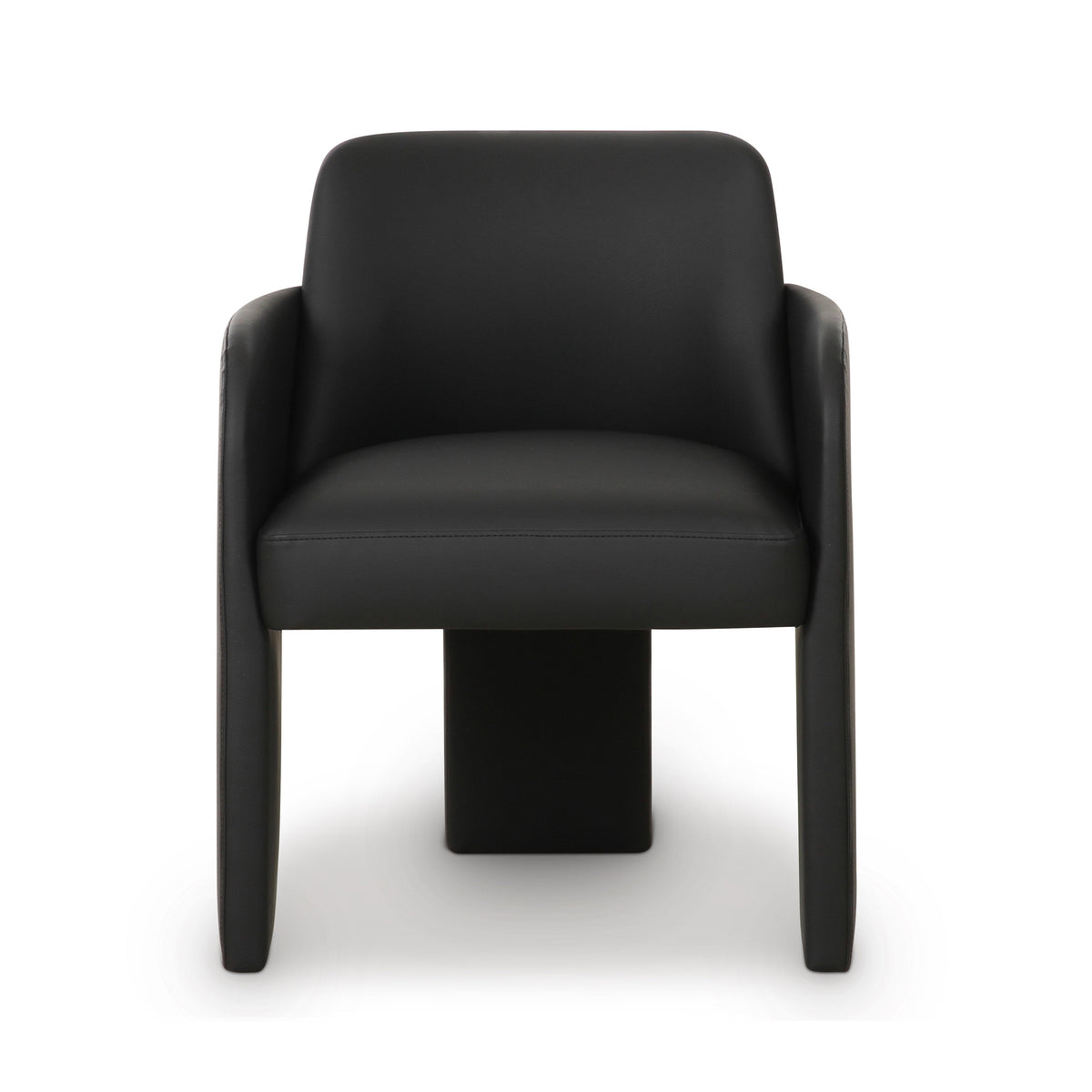 Leo Black Performance Vegan Leather Dining Chair by TOV Furniture – photo 3 of 7