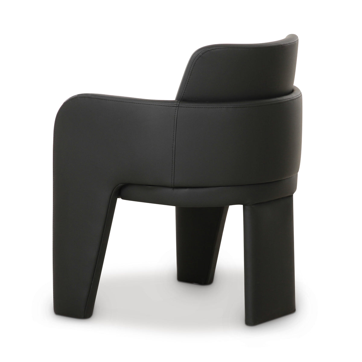 Leo Black Performance Vegan Leather Dining Chair by TOV Furniture – photo 4 of 7