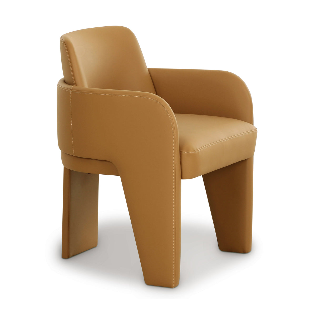 Leo Tan Performance Vegan Leather Dining Chair by TOV Furniture – photo 1 of 7