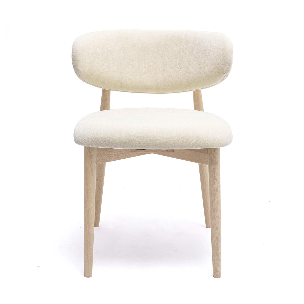 Zinea Cream Performance Textured Velvet Dining Chair by TOV Furniture – photo 3 of 7