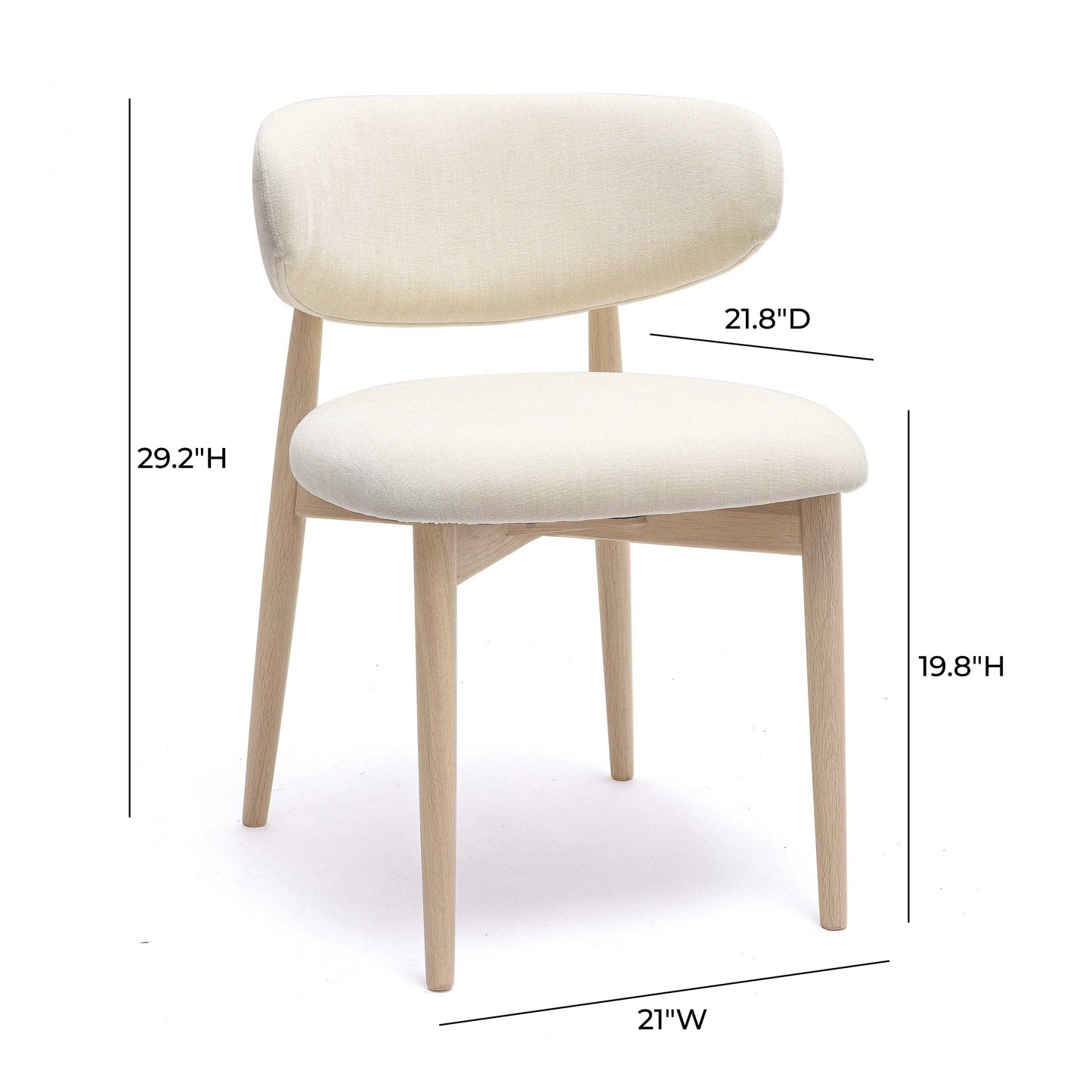 Zinea Performance Textured Velvet Dining Chair by TOV D69161