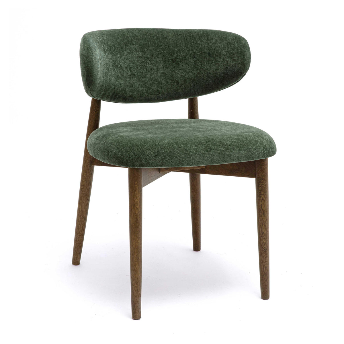 Zinea Forest Green Performance Textured Velvet Dining Chair by TOV Furniture – photo 1 of 7