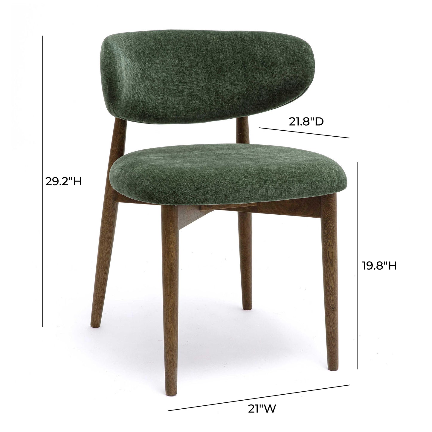 Zinea Performance Textured Velvet Dining Chair by TOV D69161