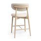 Zinea Performance Textured Velvet Counter Stool by TOV D69163