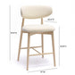Zinea Performance Textured Velvet Counter Stool by TOV D69163