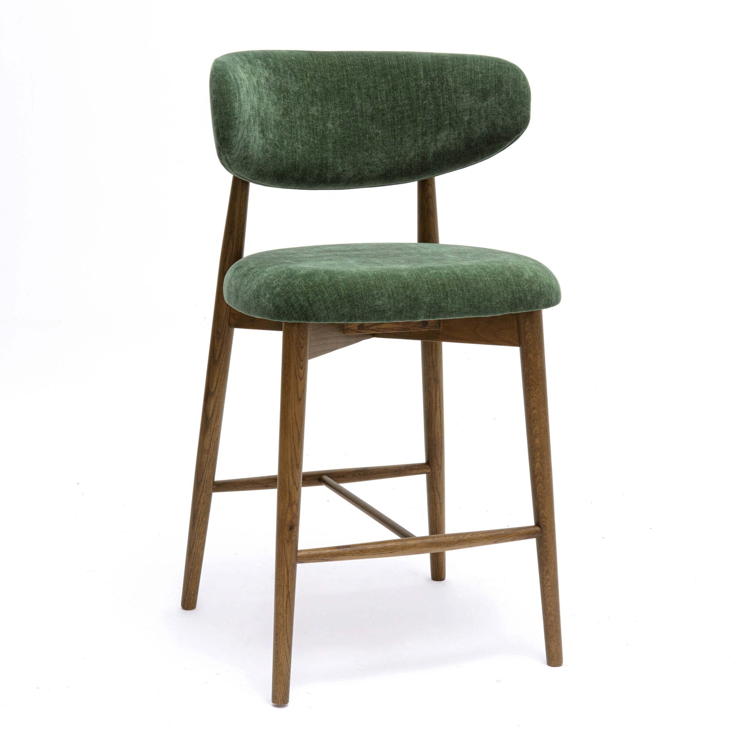 Zinea Performance Textured Velvet Counter Stool by TOV D69163