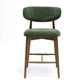 Zinea Performance Textured Velvet Counter Stool by TOV D69162