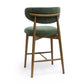 Zinea Performance Textured Velvet Counter Stool by TOV D69162