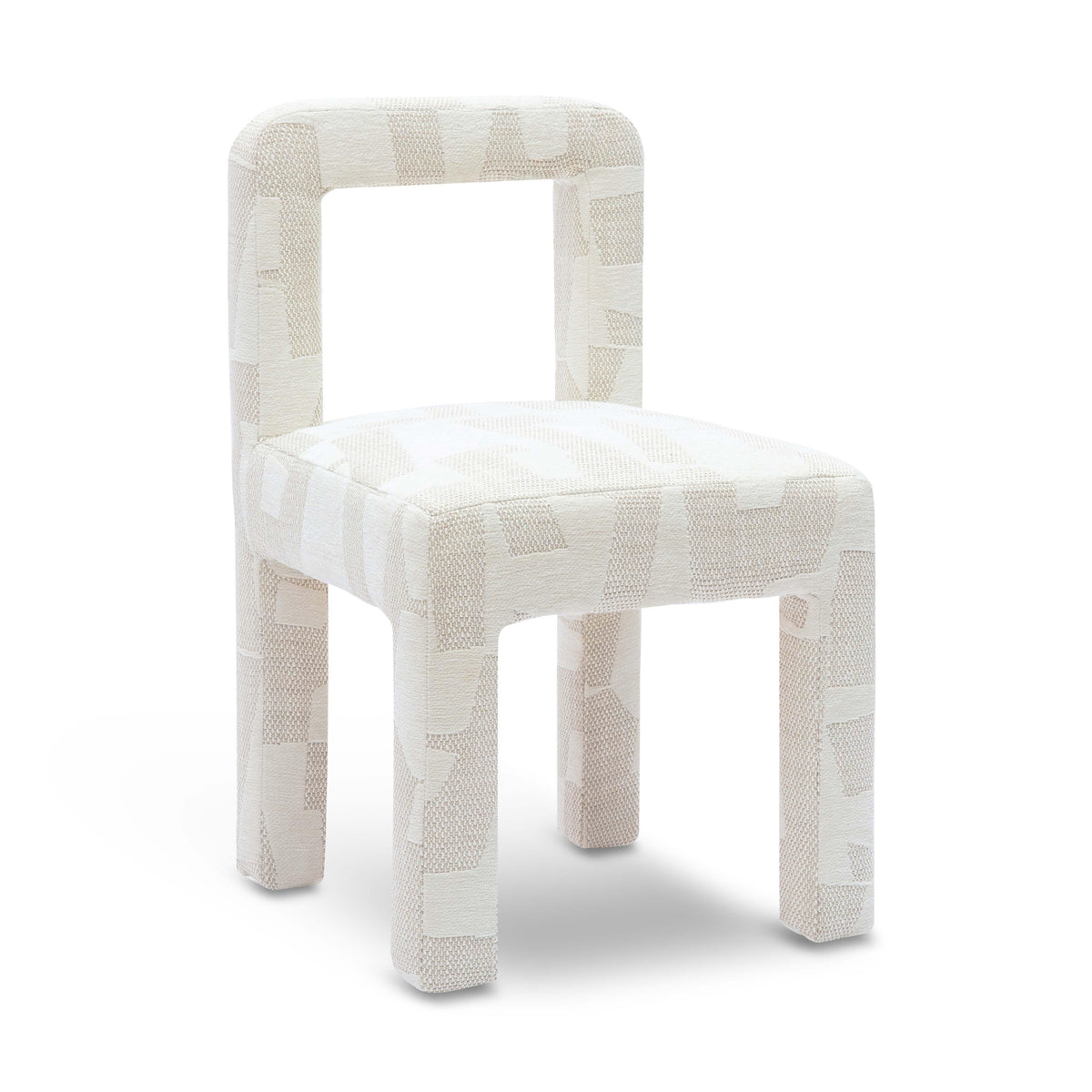 Hazel Cream Patterned Performance Jacquard Dining Chair by TOV Furniture – photo 1 of 7
