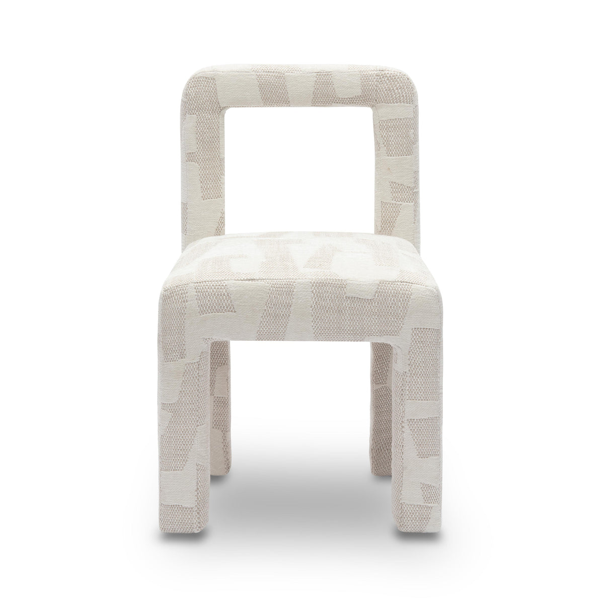 Hazel Cream Patterned Performance Jacquard Dining Chair by TOV Furniture – photo 3 of 7