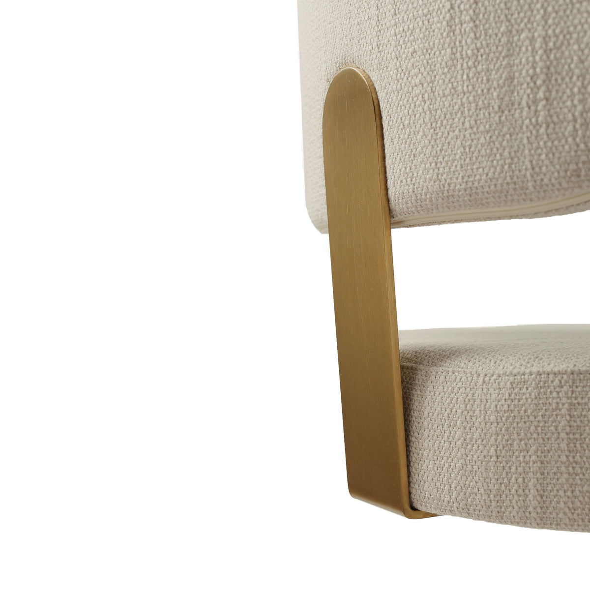 Primrose Cream Textured Performance Fabric Adjustable Stool by TOV Furniture – photo 7 of 10