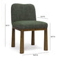 Tiara Performance Basketweave Fabric Dining Chair by TOV D69245