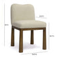 Tiara Performance Basketweave Fabric Dining Chair by TOV D69245