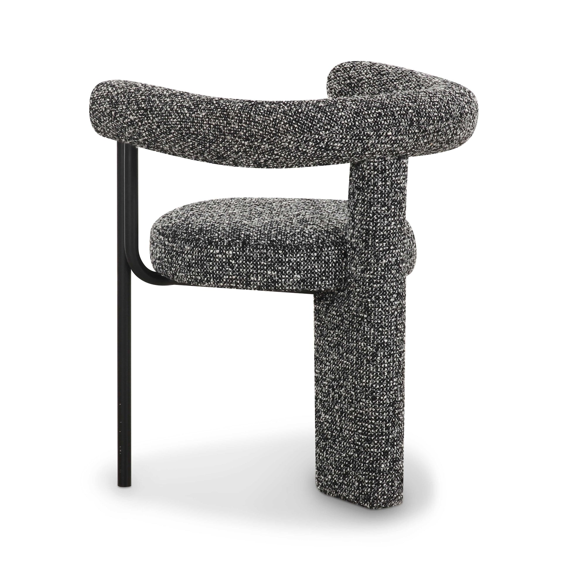 Synn Black Performance Boucle Dining Chair by TOV D69258