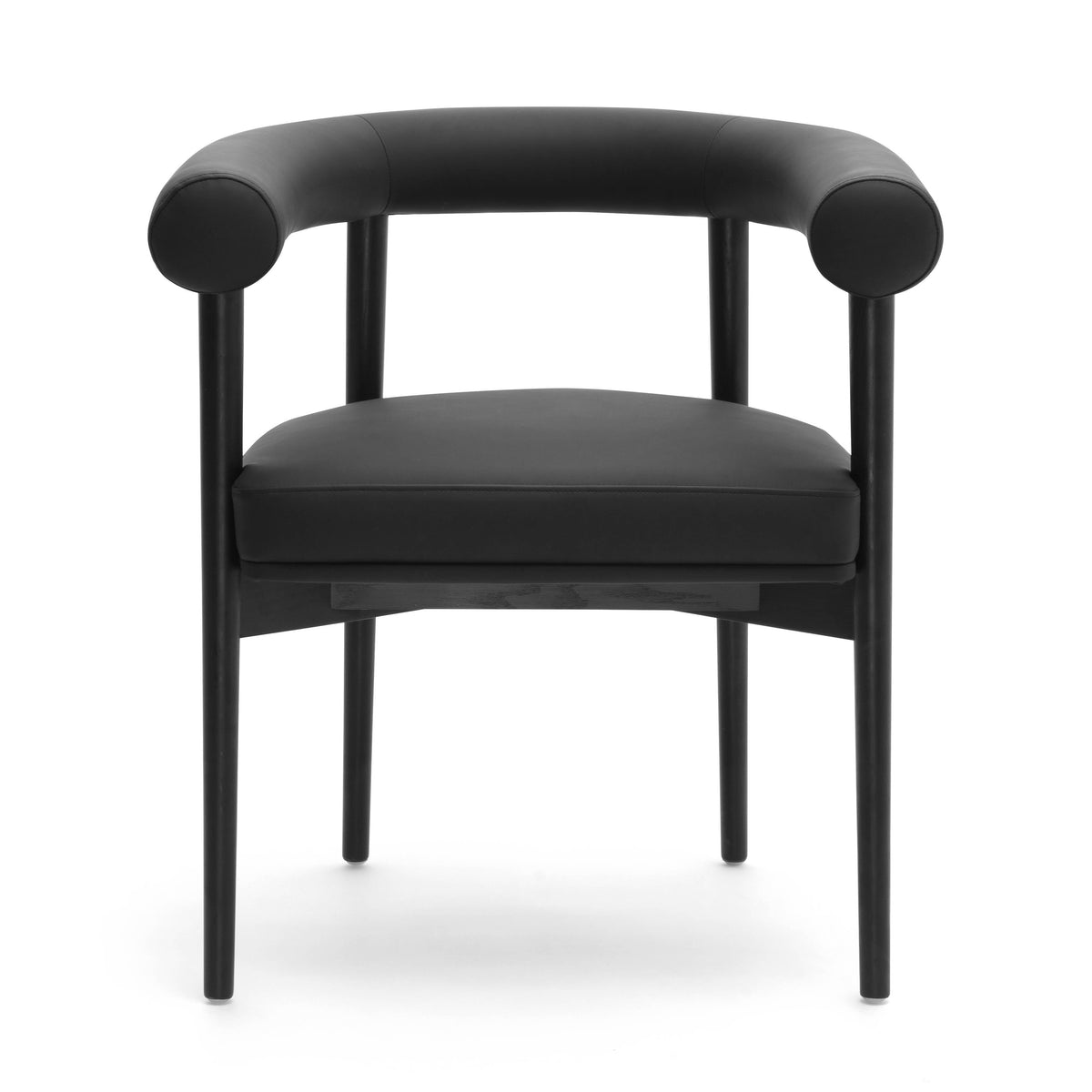 Spara Black Performance Vegan Leather Dining Chair by TOV Furniture – photo 3 of 7