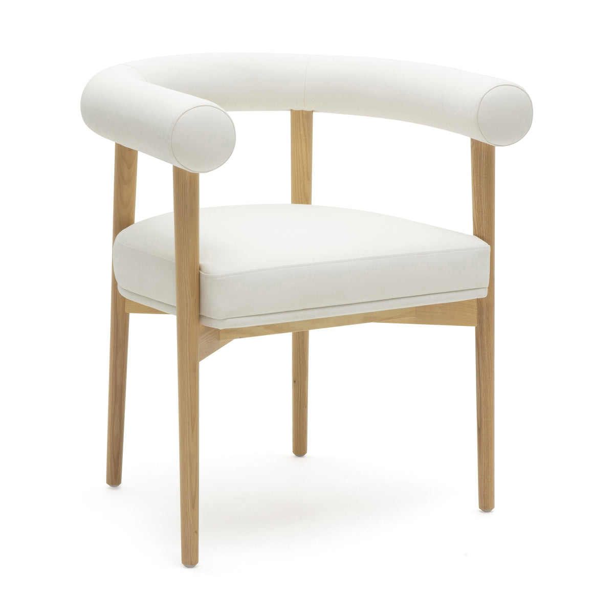 Spara White Performance Vegan Leather Dining Chair by TOV Furniture – photo 1 of 7