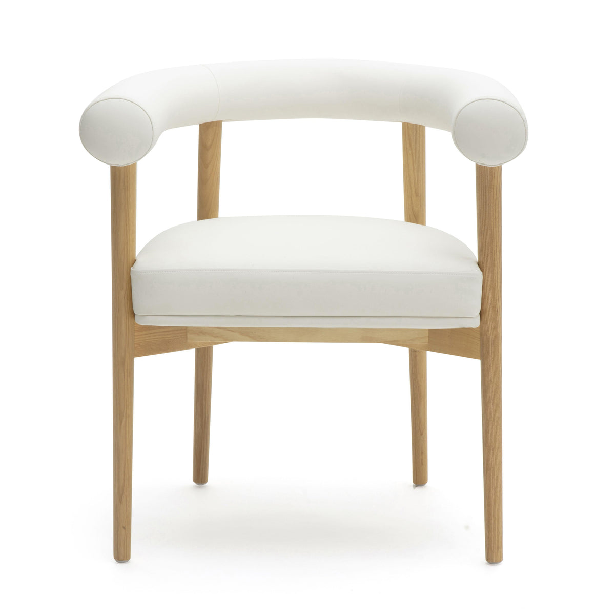 Spara White Performance Vegan Leather Dining Chair by TOV Furniture – photo 3 of 7
