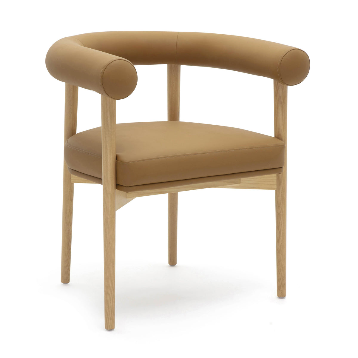 Spara Cognac Performance Vegan Leather Dining Chair by TOV Furniture – photo 1 of 7