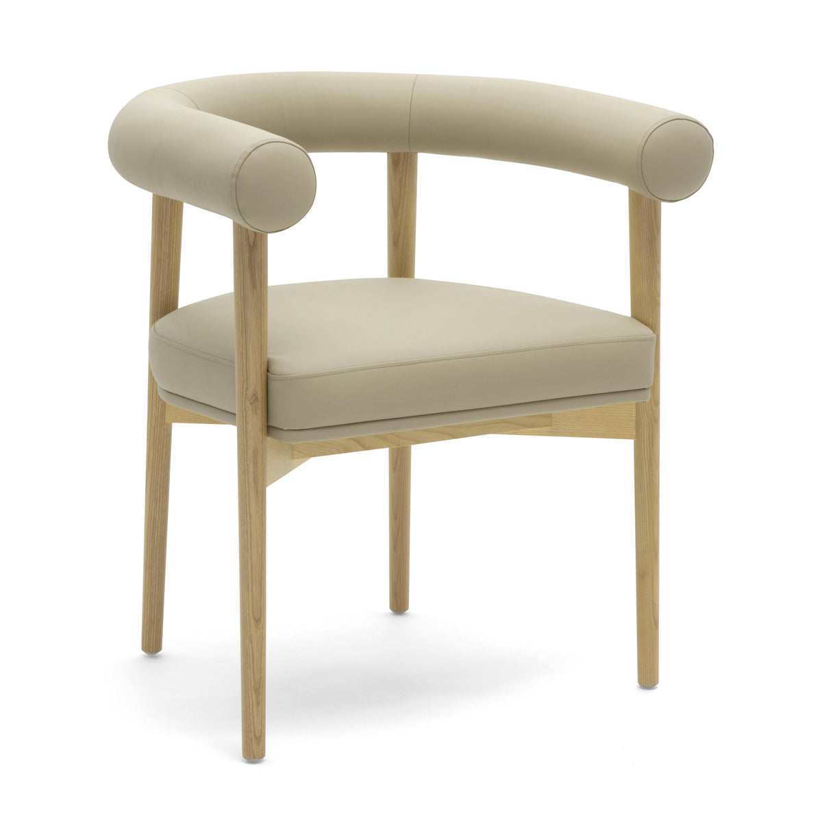 Spara Taupe Performance Vegan Leather Dining Chair by TOV Furniture – photo 1 of 7