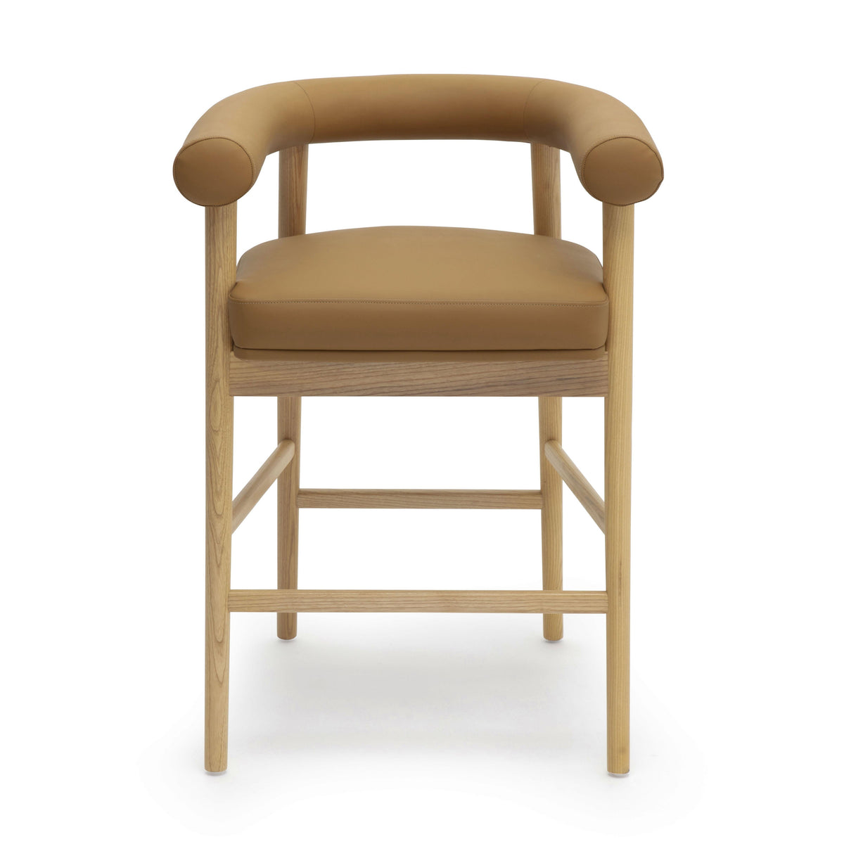 Spara Cognac Performance Vegan Leather Counter Stool by TOV Furniture – photo 3 of 7