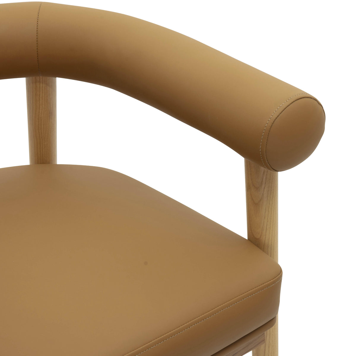 Spara Cognac Performance Vegan Leather Counter Stool by TOV Furniture – photo 5 of 7