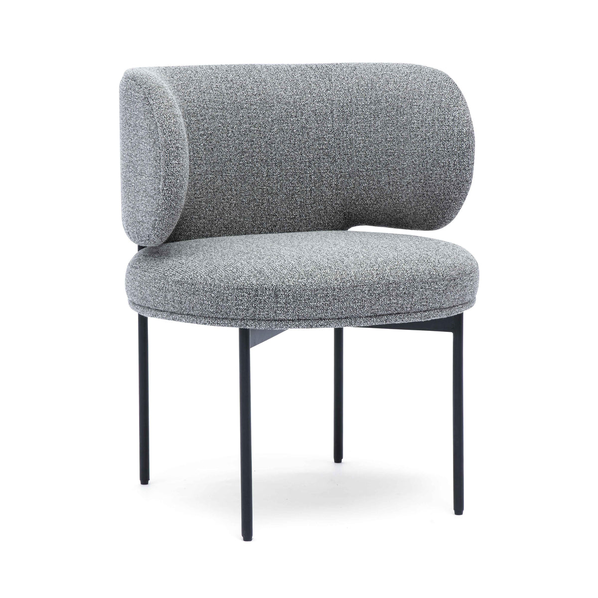 Maureen Speckled Grey Performance Boucle Dining Chair by TOV Furniture – photo 1 of 7