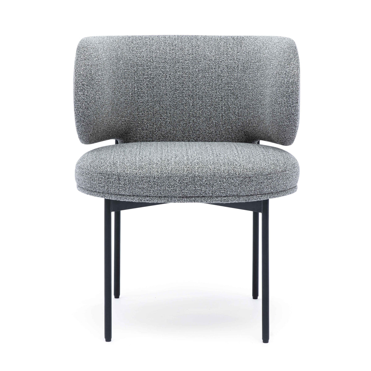 Maureen Speckled Grey Performance Boucle Dining Chair by TOV Furniture – photo 3 of 7