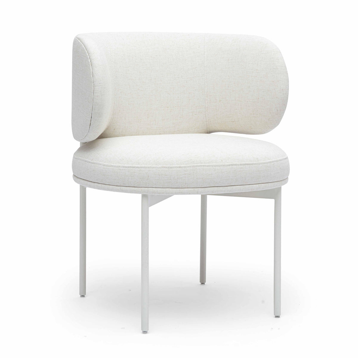 Maureen Cream Performance Upcycled Linen Dining Chair by TOV Furniture – photo 1 of 7