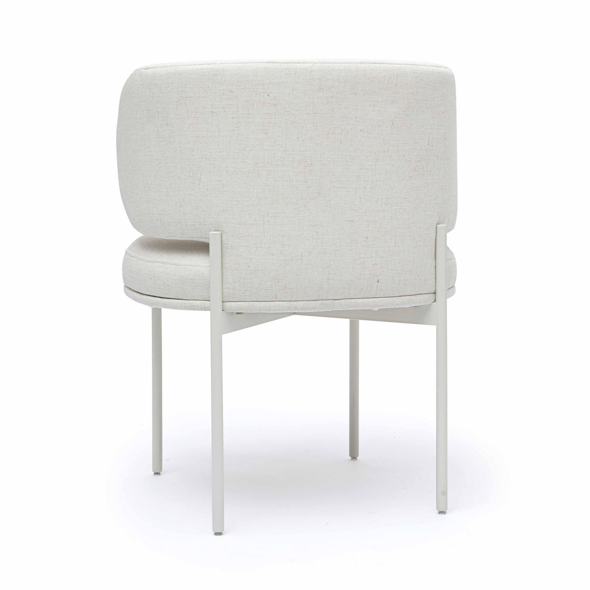 Maureen Cream Performance Upcycled Linen Dining Chair by TOV Furniture – photo 4 of 7