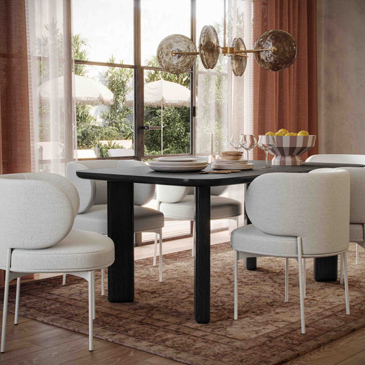 Maureen Cream Performance Upcycled Linen Dining Chair by TOV Furniture – photo 2 of 7