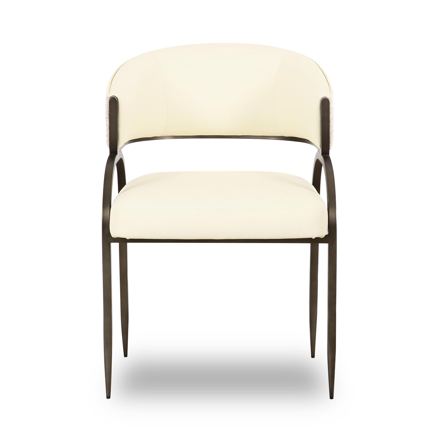 Tatum Vegan Leather 2 Tone Dining Chair by TOV D69331