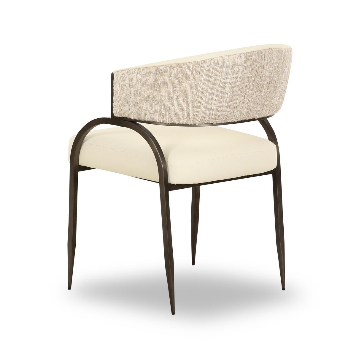 Tatum Cream 2-Tone Performance Vegan Leather Dining Chair by TOV Furniture – photo 4 of 8