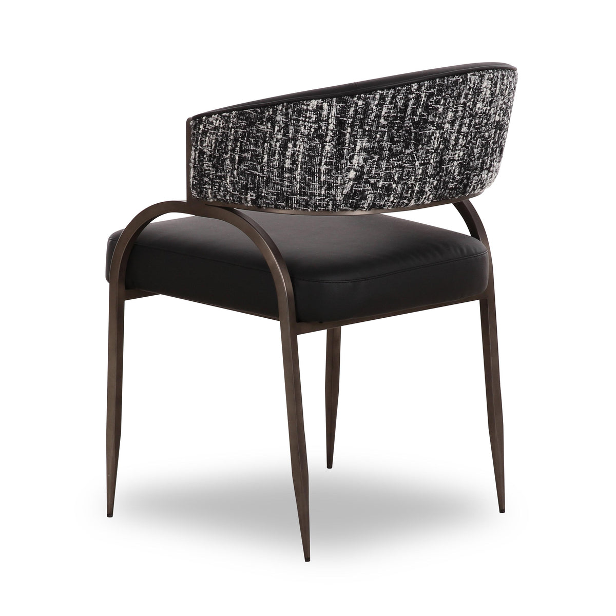 Tatum Black 2-Tone Performance Vegan Leather Dining Chair by TOV Furniture – photo 4 of 7