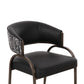 Tatum Vegan Leather 2 Tone Dining Chair by TOV D69331