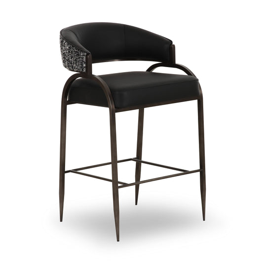 Tatum Vegan Leather 2 Tone Counter Stool by TOV D69334