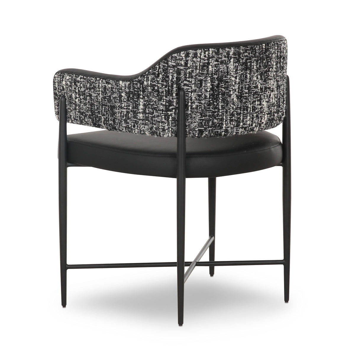 Sezanne Black 2-Tone Performance Vegan Leather Dining Chair by TOV Furniture – photo 4 of 7