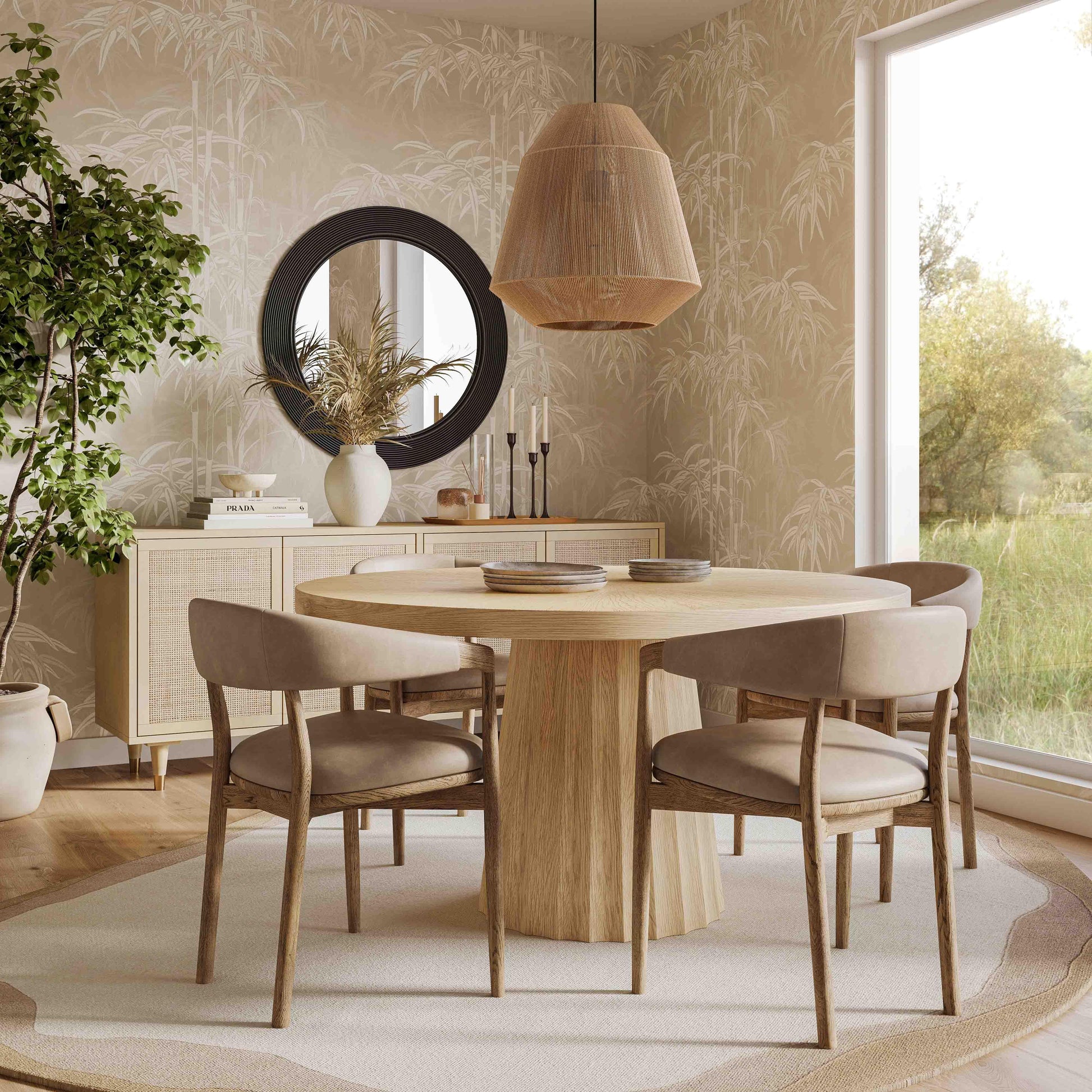 Vina Performance Vegan Leather Dining Chair Taupe by Tov Furniture